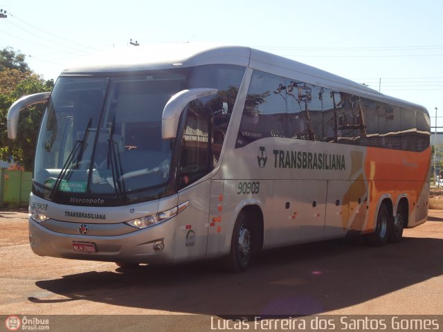Transbrasiliana Transportes e Turismo 90903 na cidade de Palmas, Tocantins, Brasil, por Lucas Ferreira dos Santos Gomes. Número da foto: #449852.