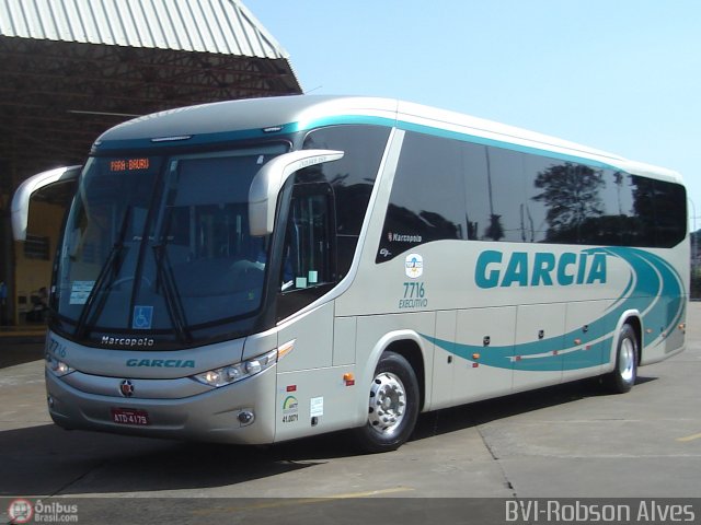 Viação Garcia 7716 na cidade de Maringá, Paraná, Brasil, por Robson Alves. Número da foto: #451899.