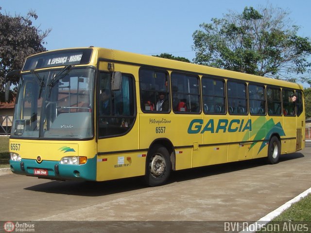 Viação Garcia 6557 na cidade de Maringá, Paraná, Brasil, por Robson Alves. Número da foto: #451891.