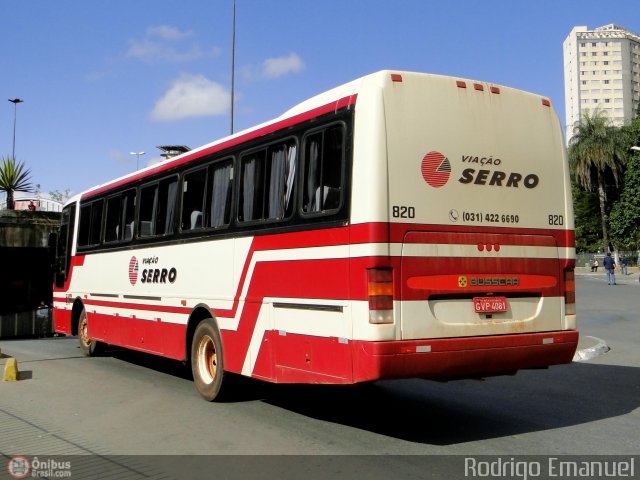 Viação Serro 820 na cidade de Belo Horizonte, Minas Gerais, Brasil, por Rodrigo Emanuel. Número da foto: #452006.