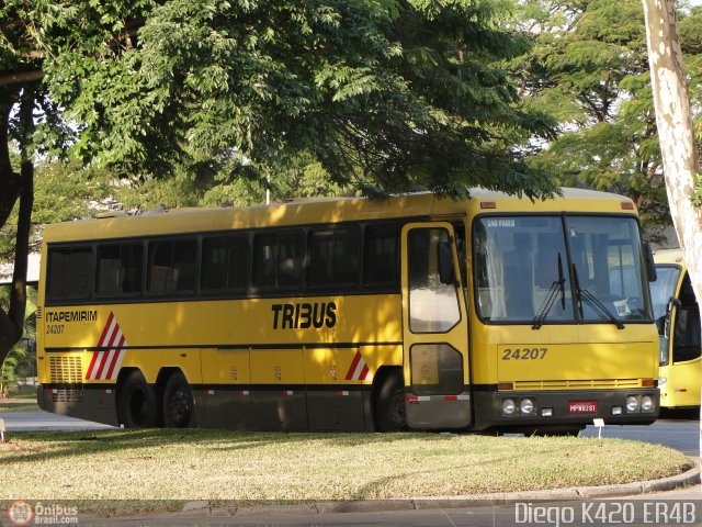 Viação Itapemirim 24207 na cidade de São Paulo, São Paulo, Brasil, por Diego K420 . ID da foto: 454875.