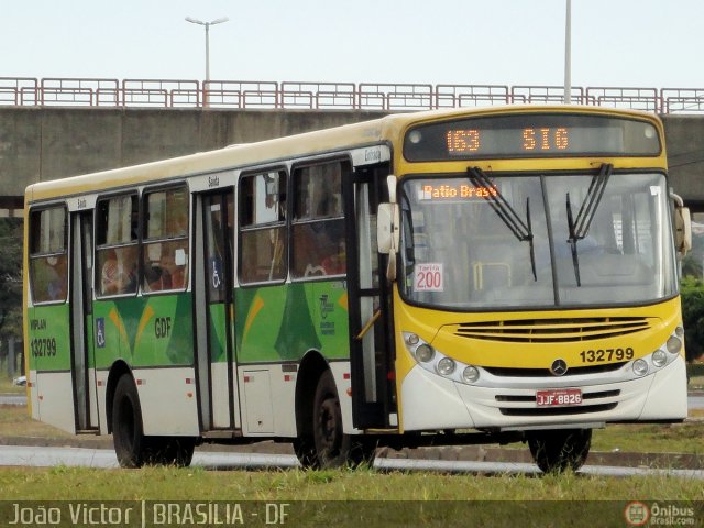 Viplan - Viação Planalto 132799 na cidade de Brasília, Distrito Federal, Brasil, por João Victor. ID da foto: 454726.