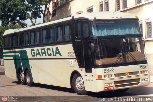 Viação Garcia 6822 na cidade de Rio de Janeiro, Rio de Janeiro, Brasil, por Carlos Eduardo Lopes. Número da foto: #455119.