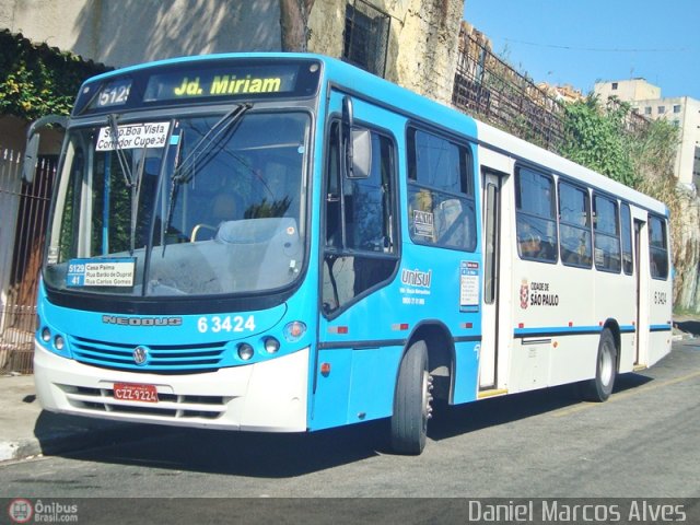 Viação Paratodos > São Jorge > Metropolitana São Paulo > Mobibrasil 6 3424 na cidade de São Paulo, São Paulo, Brasil, por Daniel Marcos Alves . Número da foto: #455215.