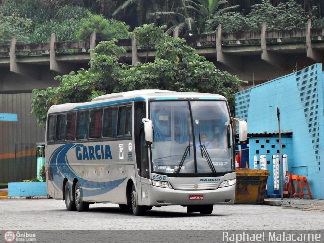 Viação Garcia 6568 na cidade de Santos, São Paulo, Brasil, por Raphael Malacarne. Número da foto: #456231.