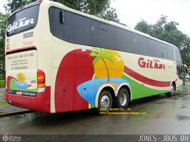 Giltur - Gilsontur Transporte e Turismo 95000 na cidade de Morretes, Paraná, Brasil, por Jones Bh. ID da foto: 455659.