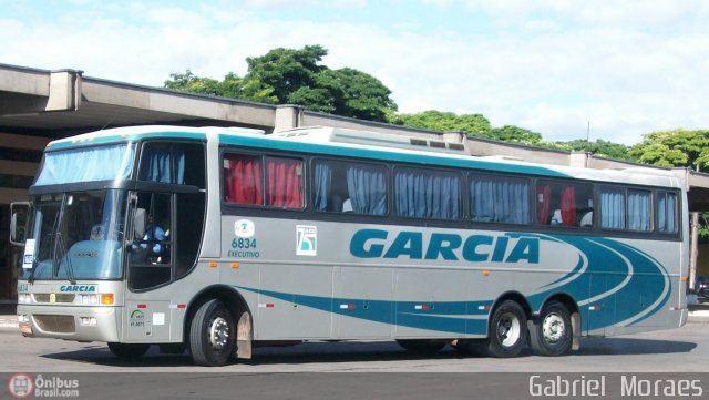 Viação Garcia 6834 na cidade de Loanda, Paraná, Brasil, por Gabriel  Moraes. Número da foto: #456292.
