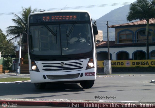 Praiamar Transportes 620 na cidade de Caraguatatuba, São Paulo, Brasil, por Gilson Rodrigues dos Santos Junior. Número da foto: #458470.