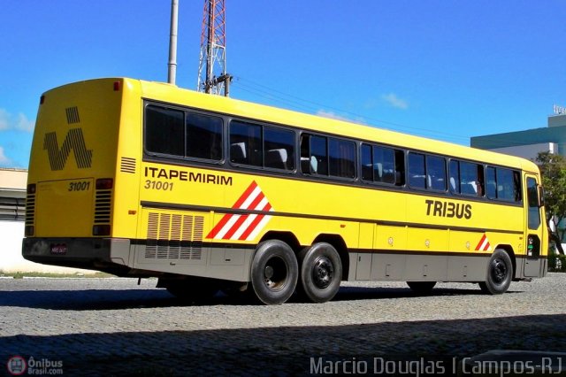 Viação Itapemirim 31001 na cidade de Campos dos Goytacazes, Rio de Janeiro, Brasil, por Wendel de Oliveira Vasconcellos. ID da foto: 458204.