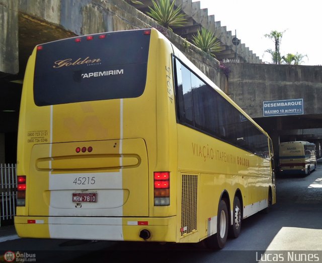 Viação Itapemirim 45215 na cidade de Belo Horizonte, Minas Gerais, Brasil, por Lucas Nunes. Número da foto: #438653.