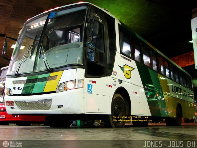 Empresa Gontijo de Transportes 3145 na cidade de Belo Horizonte, Minas Gerais, Brasil, por Jones Bh. ID da foto: 459392.