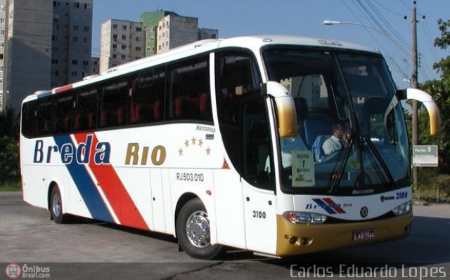 Breda Rio 3100 na cidade de Rio de Janeiro, Rio de Janeiro, Brasil, por Carlos Eduardo Lopes. Número da foto: #461516.