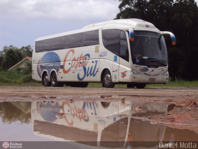 Costa Sul Turismo 1316 na cidade de Florianópolis, Santa Catarina, Brasil, por Daniel Motta. ID da foto: 460671.