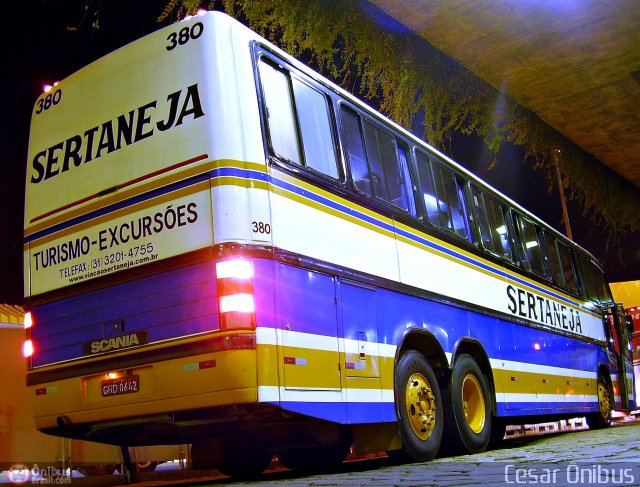 Viação Sertaneja 380 na cidade de Belo Horizonte, Minas Gerais, Brasil, por César Ônibus. Número da foto: #462541.