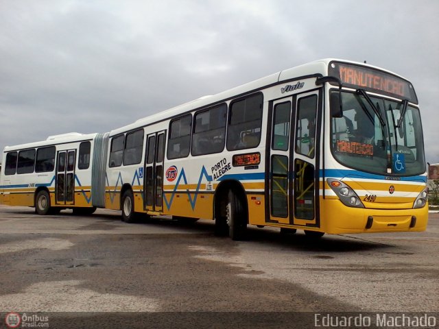 Restinga Transportes Coletivos 2490 na cidade de Porto Alegre, Rio Grande do Sul, Brasil, por Eduardo Machado. Número da foto: #463821.