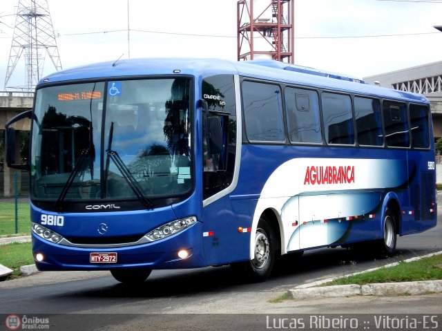 Viação Águia Branca 9810 na cidade de Vitória, Espírito Santo, Brasil, por Lucas  Ribeiro. Número da foto: #464916.