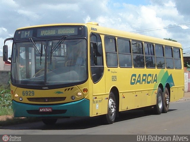 Viação Garcia 6929 na cidade de Apucarana, Paraná, Brasil, por Robson Alves. Número da foto: #464979.
