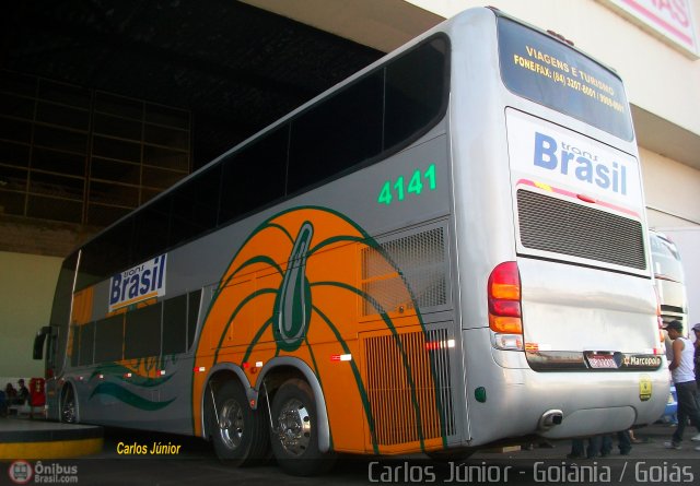 Trans Brasil > TCB - Transporte Coletivo Brasil 4141 na cidade de Goiânia, Goiás, Brasil, por Carlos Júnior. Número da foto: #464905.