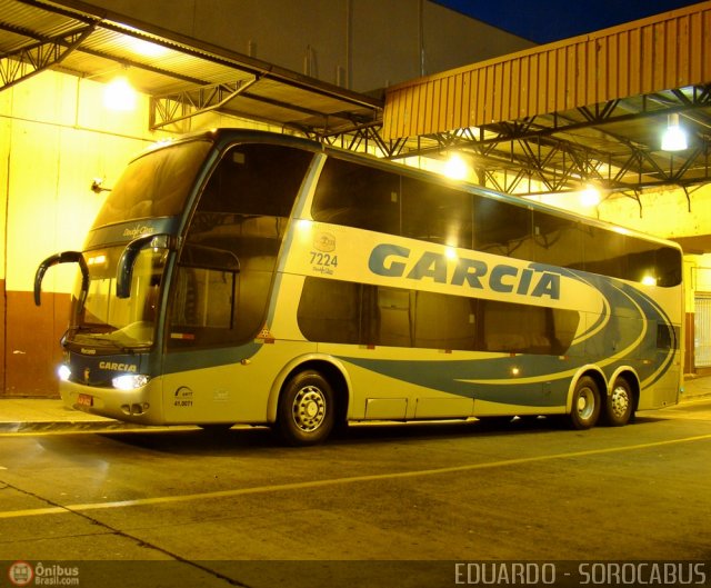 Viação Garcia 7224 na cidade de Sorocaba, São Paulo, Brasil, por EDUARDO - SOROCABUS. ID da foto: 465095.