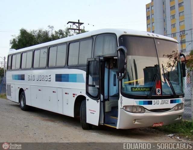 Empresa Auto Ônibus São Jorge 2081 na cidade de Sorocaba, São Paulo, Brasil, por EDUARDO - SOROCABUS. ID da foto: 465106.