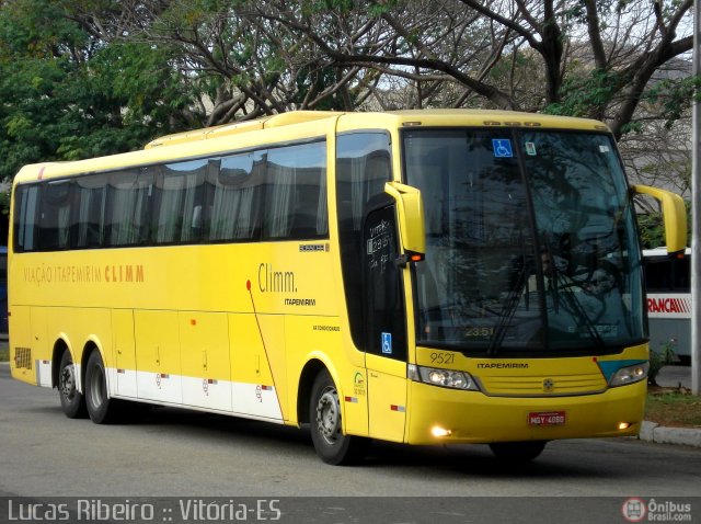 Viação Itapemirim 9521 na cidade de Vitória, Espírito Santo, Brasil, por Lucas  Ribeiro. ID da foto: 466401.