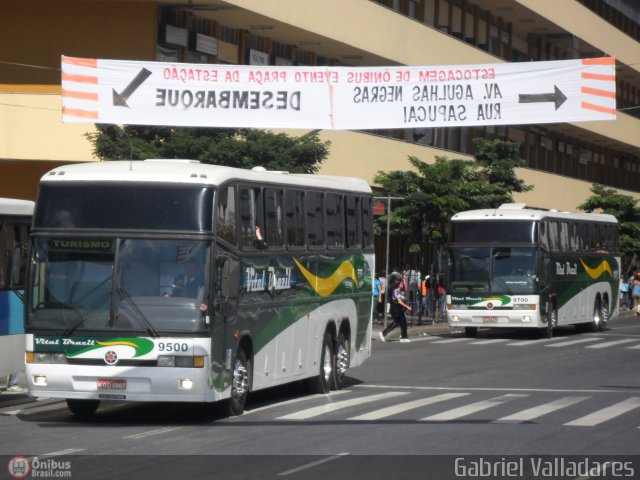 Auto Viação Vital Brazil 9500 na cidade de Belo Horizonte, Minas Gerais, Brasil, por Gabriel Valladares. Número da foto: #465791.