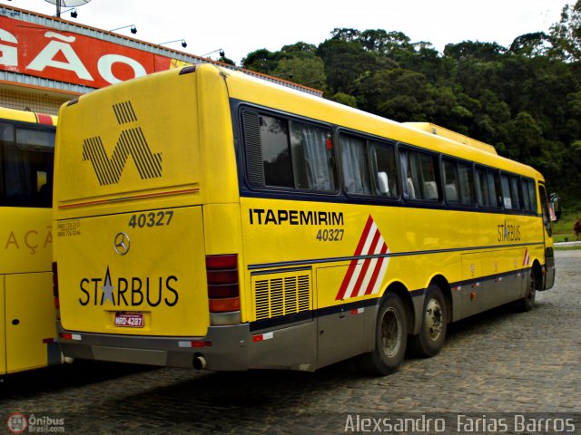 Viação Itapemirim 40327 na cidade de Manhuaçu, Minas Gerais, Brasil, por Alexsandro  Farias Barros. Número da foto: #467262.