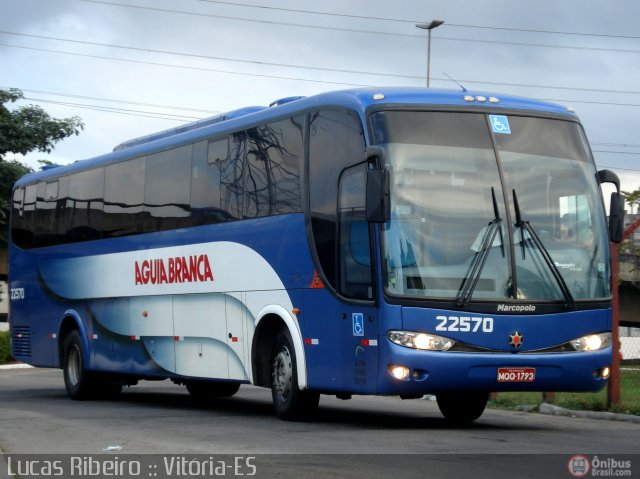 Viação Águia Branca 22570 na cidade de Vitória, Espírito Santo, Brasil, por Lucas  Ribeiro. Número da foto: #467218.