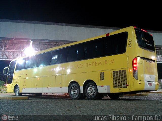 Viação Itapemirim 45601 na cidade de Campos dos Goytacazes, Rio de Janeiro, Brasil, por Lucas  Ribeiro. ID da foto: 467190.