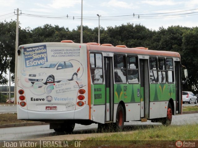 Viva Brasília - Viação Valmir Amaral 103683 na cidade de Brasília, Distrito Federal, Brasil, por João Victor. ID da foto: 467192.