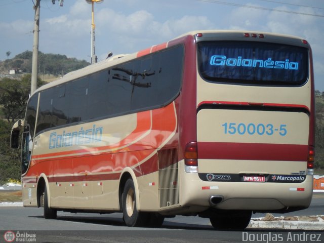 Auto Viação Goianésia 150003-5 na cidade de Trindade, Goiás, Brasil, por Douglas Andrez. Número da foto: #471527.