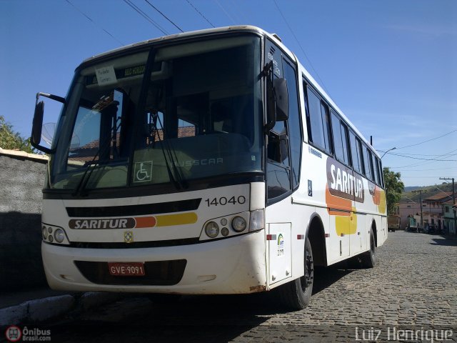 Saritur - Santa Rita Transporte Urbano e Rodoviário 14040 na cidade de Piedade dos Gerais, Minas Gerais, Brasil, por Luiz Henrique Campos. Número da foto: #470731.