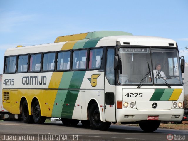 Empresa Gontijo de Transportes 4275 na cidade de Teresina, Piauí, Brasil, por João Victor. ID da foto: 472863.