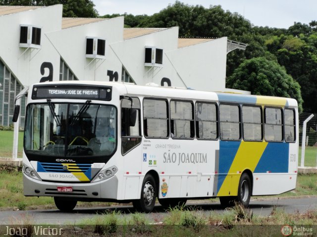 Viação São Joaquim 6310 na cidade de Teresina, Piauí, Brasil, por João Victor. ID da foto: 472335.