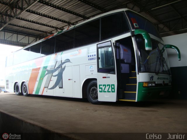 Empresa de Transportes Andorinha 5228 na cidade de Pardinho, São Paulo, Brasil, por Celso  Junior. Número da foto: #472570.