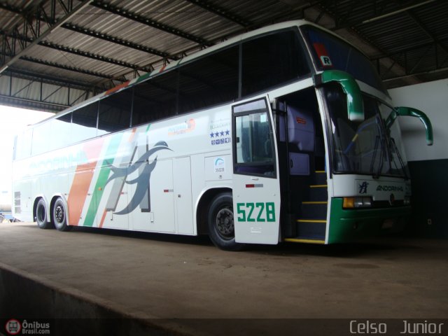 Empresa de Transportes Andorinha 5228 na cidade de Pardinho, São Paulo, Brasil, por Celso  Junior. ID da foto: 472570.