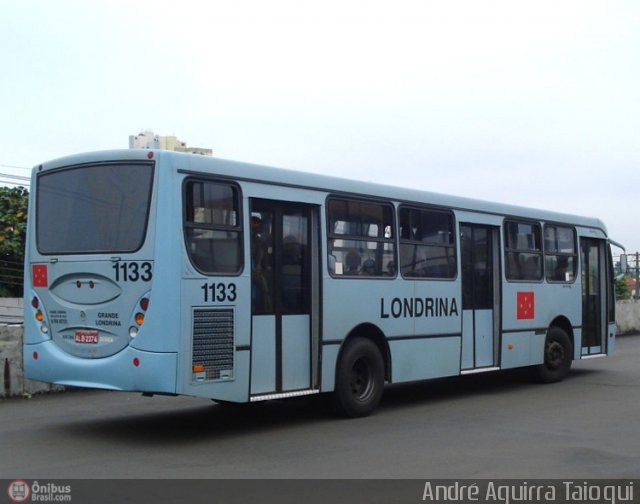 TCGL - Transportes Coletivos Grande Londrina 1133 na cidade de Londrina, Paraná, Brasil, por André Aguirra Taioqui. Número da foto: #472226.