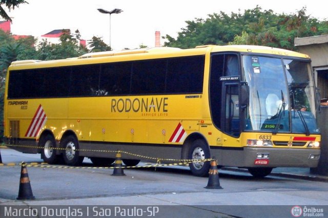 Viação Itapemirim 6833 na cidade de São Paulo, São Paulo, Brasil, por Francisco Ivano. ID da foto: 446437.