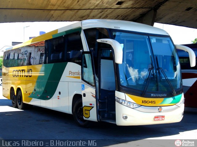 Empresa Gontijo de Transportes 18045 na cidade de Belo Horizonte, Minas Gerais, Brasil, por Lucas  Ribeiro. Número da foto: #473775.
