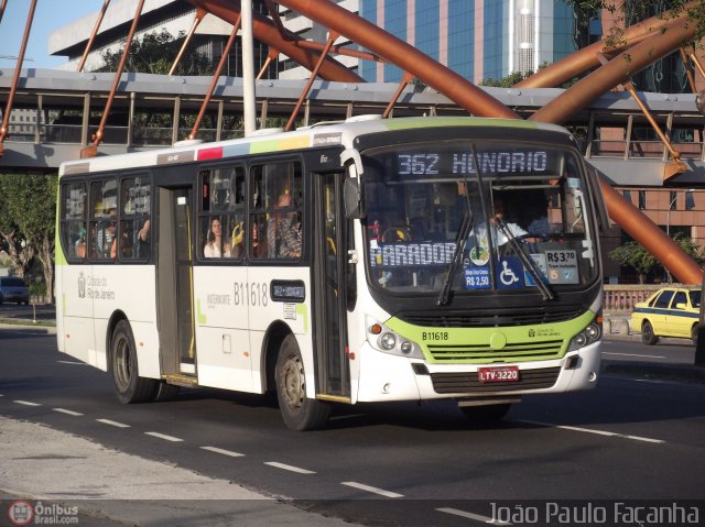 Viação Vila Real B11618 na cidade de Rio de Janeiro, Rio de Janeiro, Brasil, por João Paulo Façanha. ID da foto: 485947.