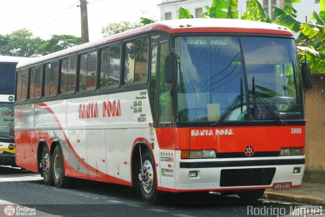 Santa Rosa Turismo 3800 na cidade de Aparecida, São Paulo, Brasil, por Rodrigo Miguel. ID da foto: 485147.