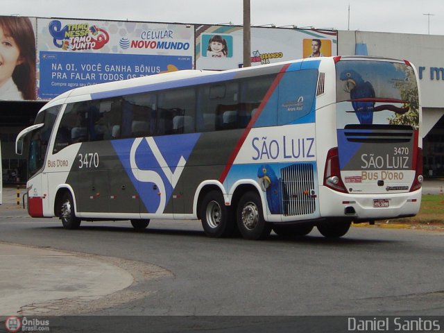 Viação São Luiz 3470 na cidade de Goiânia, Goiás, Brasil, por Daniel Rocha dos Santos. ID da foto: 485036.