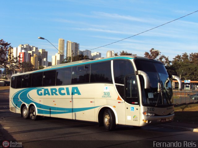 Viação Garcia 7410 na cidade de Ribeirão Preto, São Paulo, Brasil, por Fernando Reis. ID da foto: 486202.