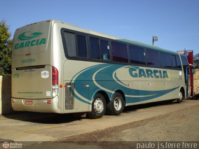 Viação Garcia 6958 na cidade de Paranacity, Paraná, Brasil, por Paulo J. S. Ferre. Número da foto: #486769.
