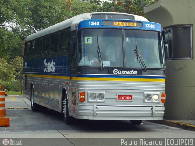 Viação Cometa 1340 na cidade de São Paulo, São Paulo, Brasil, por Paulo Ricardo. ID da foto: 486508.