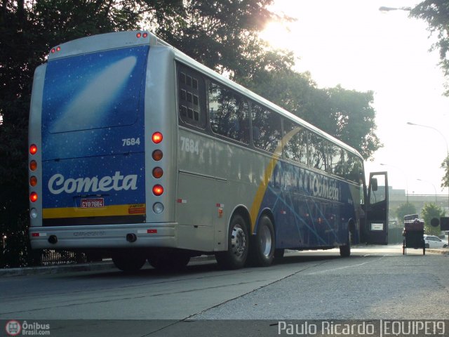 Viação Cometa 7684 na cidade de São Paulo, São Paulo, Brasil, por Paulo Ricardo. Número da foto: #486610.