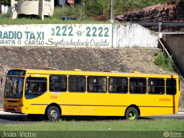 Viação Piauiense 10309 na cidade de Teresina, Piauí, Brasil, por João Victor. ID da foto: 486403.