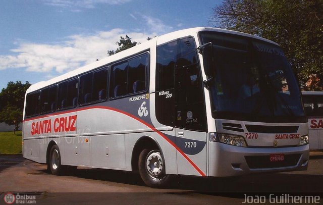 Viação Santa Cruz 7270 na cidade de Jaú, São Paulo, Brasil, por João Guilherme Lopes. ID da foto: 486589.