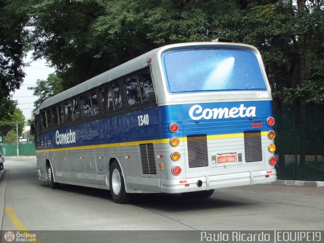 Viação Cometa 1340 na cidade de São Paulo, São Paulo, Brasil, por Paulo Ricardo. ID da foto: 486524.