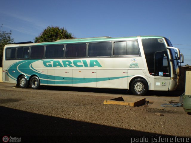 Viação Garcia 6958 na cidade de Paranacity, Paraná, Brasil, por Paulo J. S. Ferre. ID da foto: 486767.